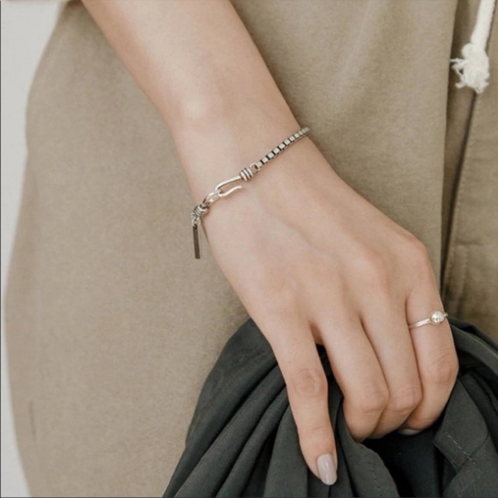 NEW CHAIN 925 STERLING SILVER BRACELET, NICE BRACELET, CUTE BRACELET - Picture 4 of 7